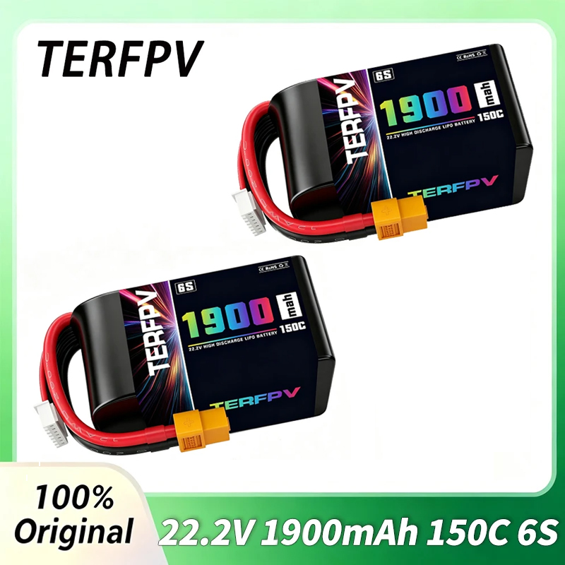 Drone Battery 6S - 1/2Pcs TERFPV Lipo 6S 1900mAh Battery