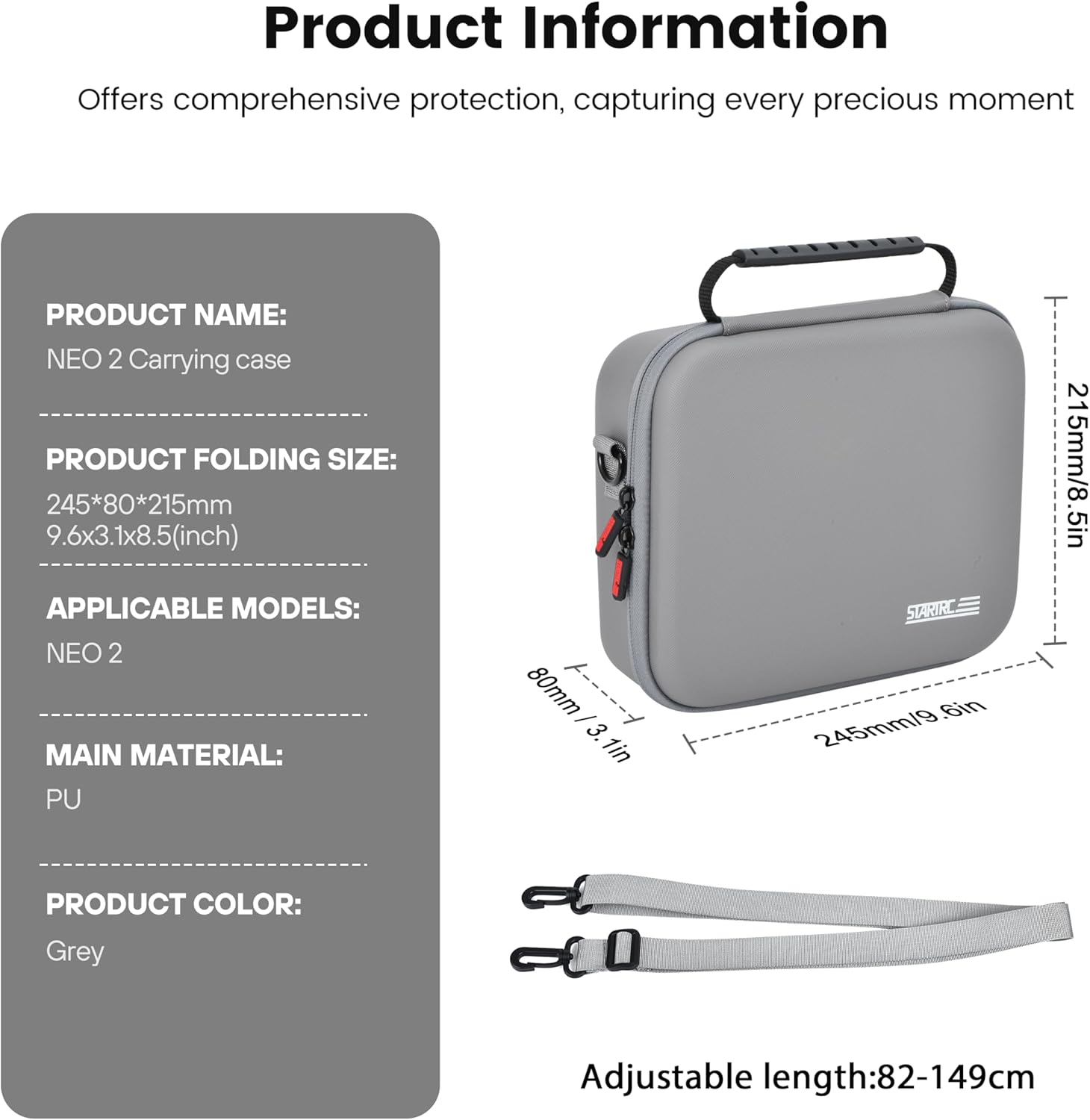 STARTRC Neo 2 Portable PU Shou - Drone Battery Case recension och pris