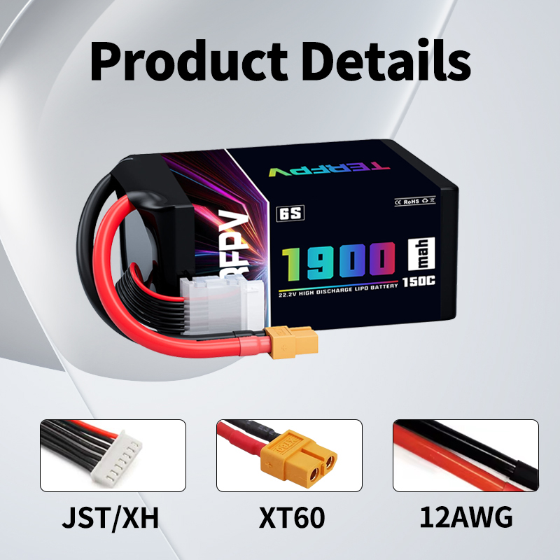 1/2Pcs TERFPV Lipo 6S 1900mAh  - Drone Battery 6S recension och pris