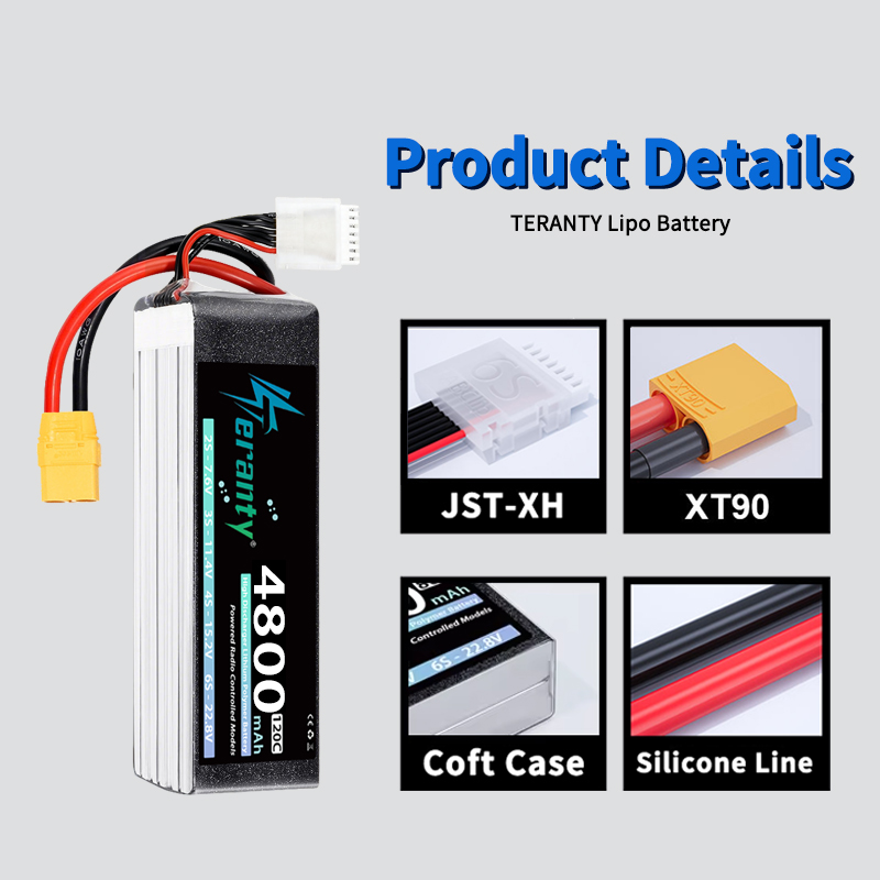TERANTY 6S 4800mAh Lipo Batter - Drone Battery 6S recension och pris