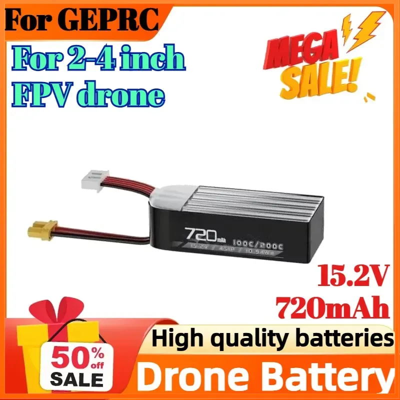 4S 15.2V 720mAh 100C Battery f - Drone Battery High Voltage recension och pris